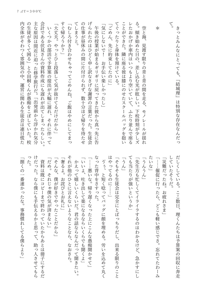 『ΔT=300℃ -Nightside-』