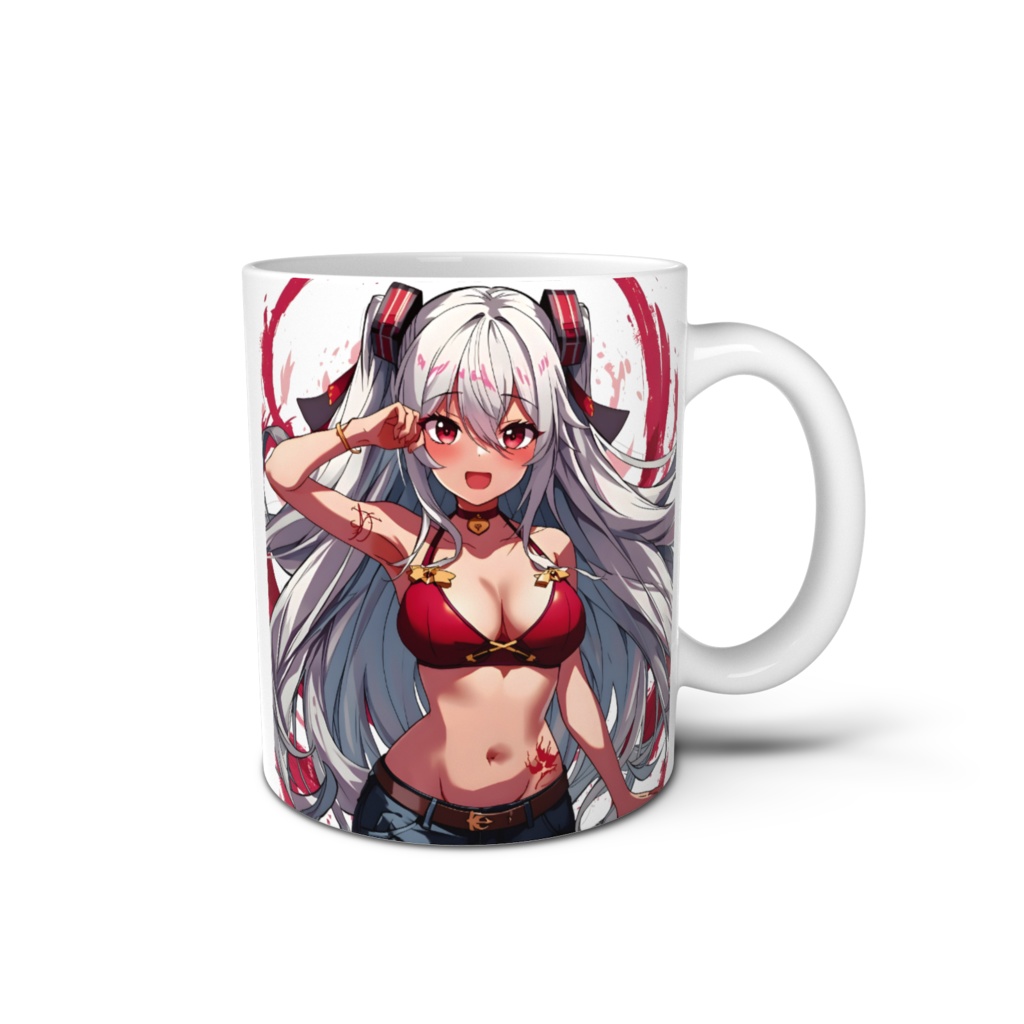 ビキニ美少女マグカップ-アカ-