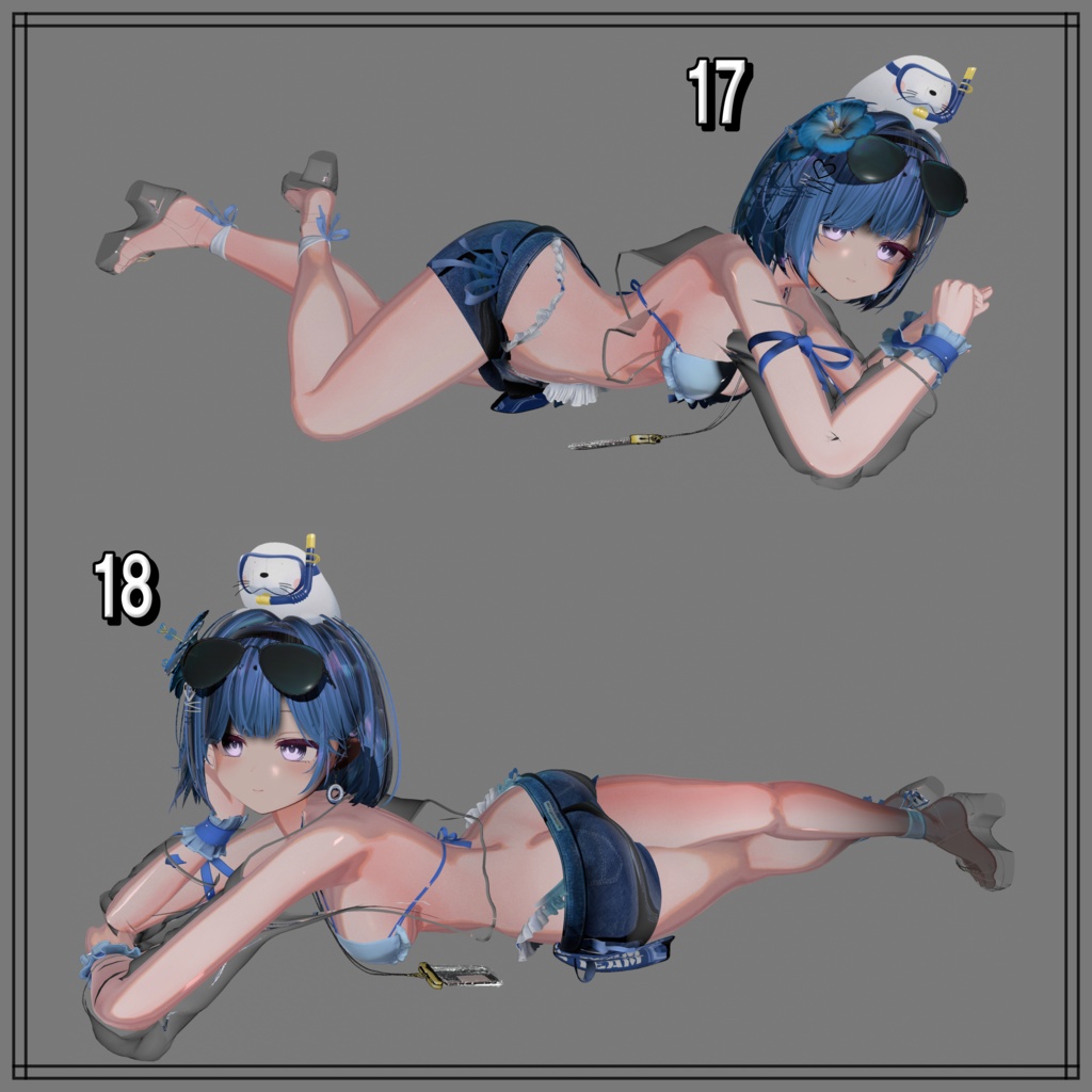 【 Summer Collection 】水着ポーズ集 【合計23個】