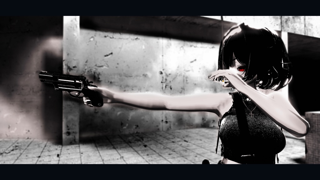 【武器ポーズ集】: Vol. 2(ピストル、双銃、ショットガン専用)【合計65個以上】(無料版あり)