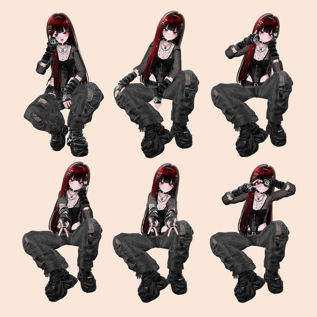 【Street Collection】ストリート系ポーズ集(合計60個)