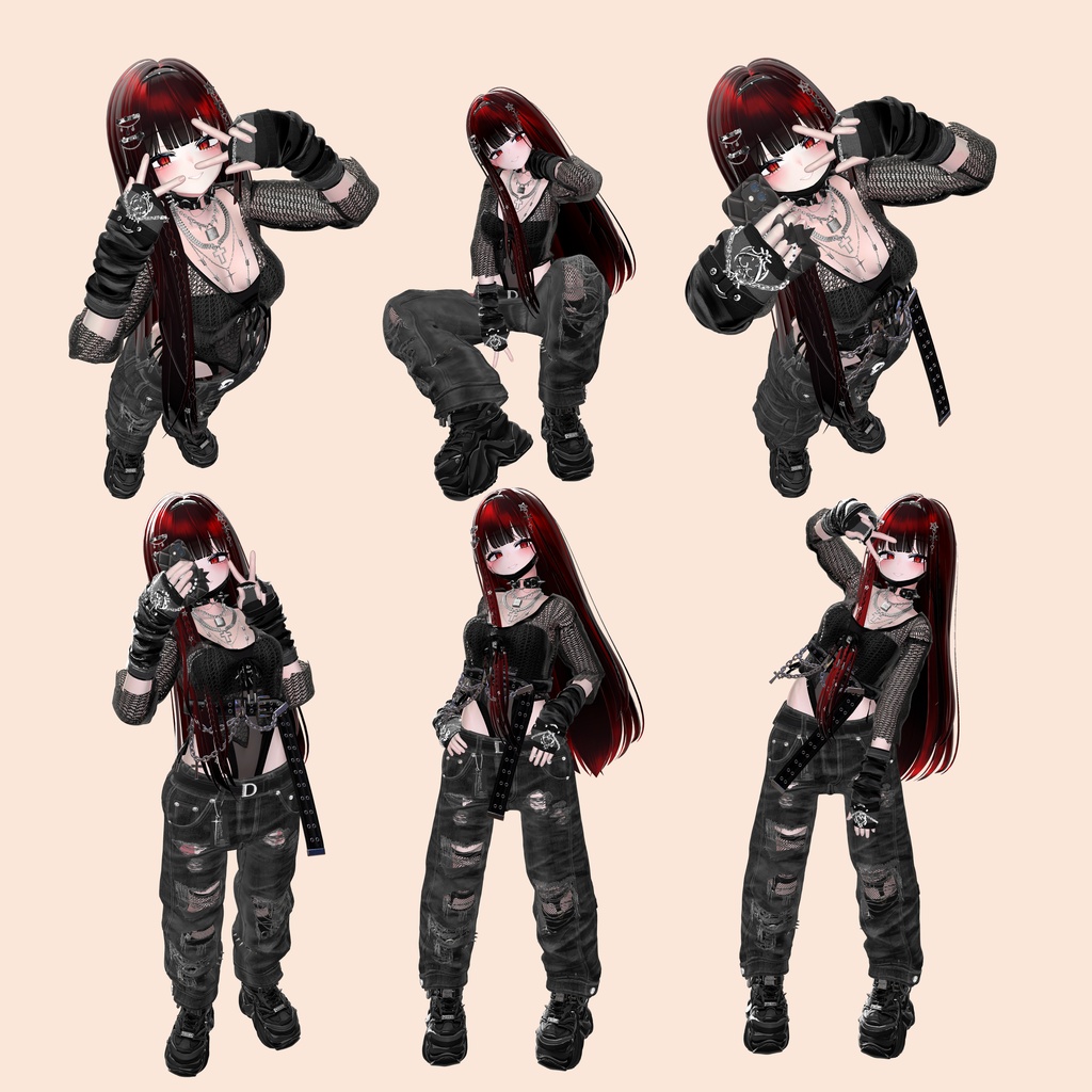 【Street Collection】ストリート系ポーズ集(合計60個)