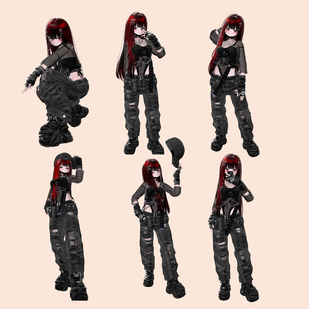 【Street Collection】ストリート系ポーズ集(合計60個)