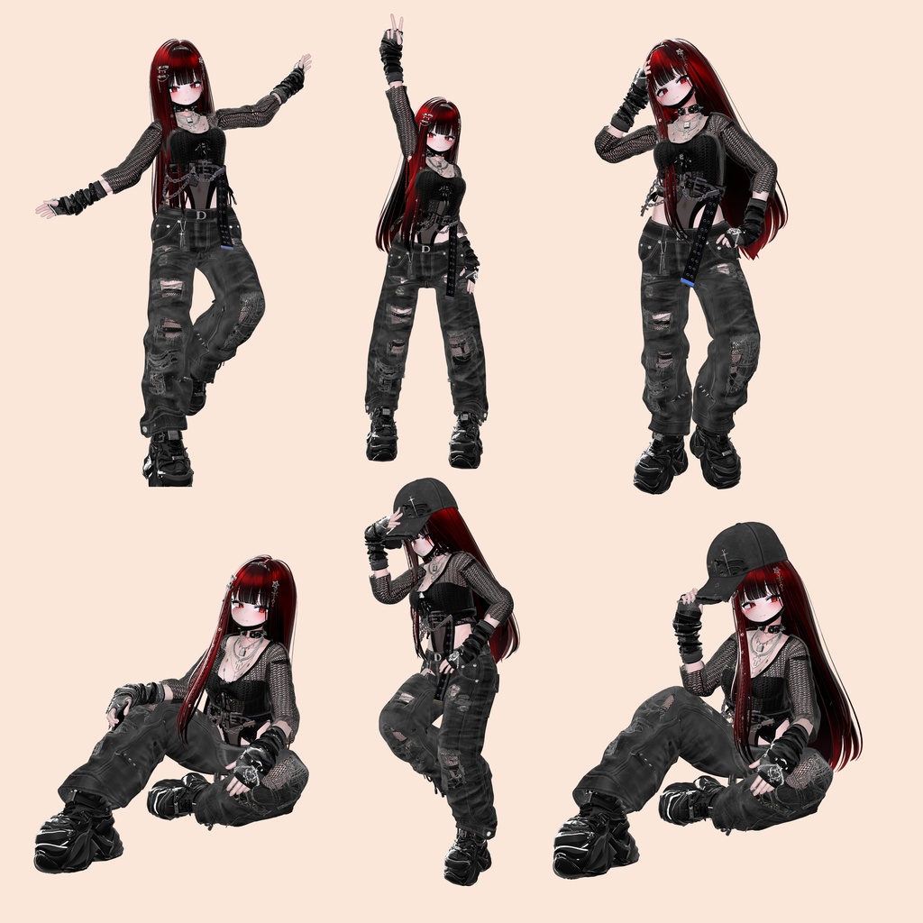 【Street Collection】ストリート系ポーズ集(合計60個)