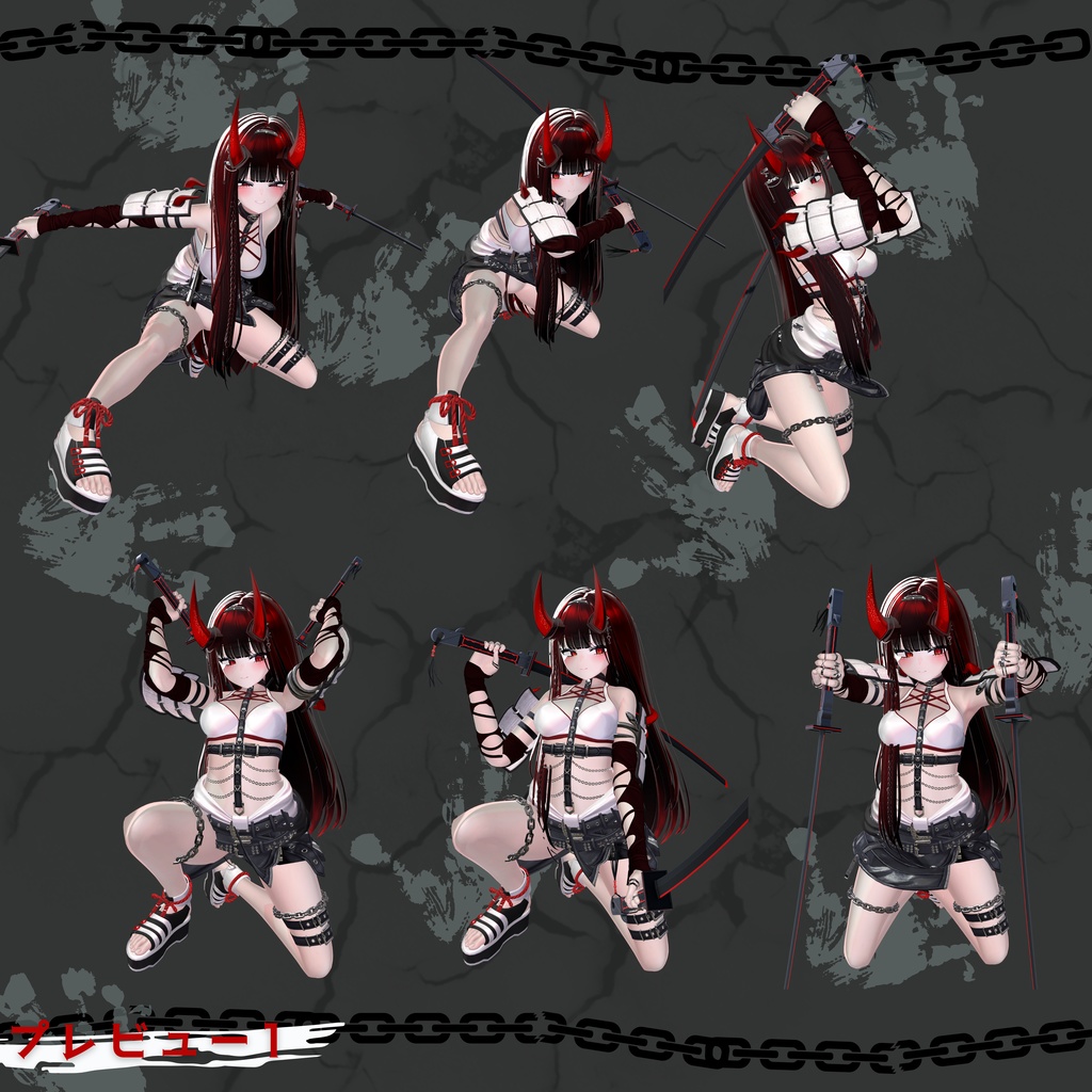 【武器ポーズ集】: Vol. 3(双剣専用)【合計58個】