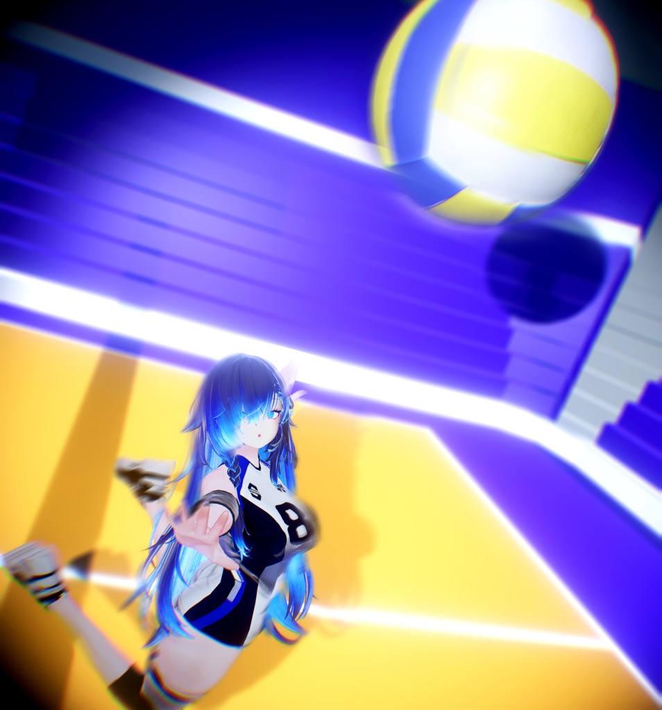 【運動ポーズ集(排球、野球)】:Vol. 1(合計71個)