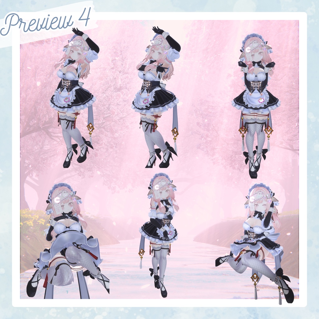 ✨1週間限定セール✨【Costume Collection】メイドポーズ集(合計53個)