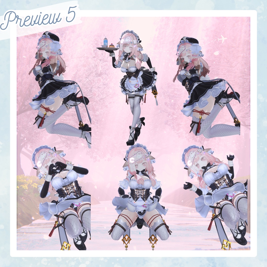 ✨1週間限定セール✨【Costume Collection】メイドポーズ集(合計53個)