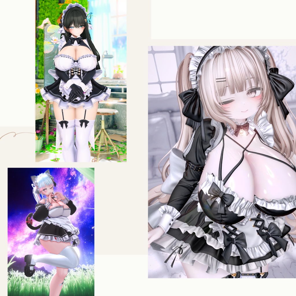✨1週間限定セール✨【Costume Collection】メイドポーズ集(合計53個)