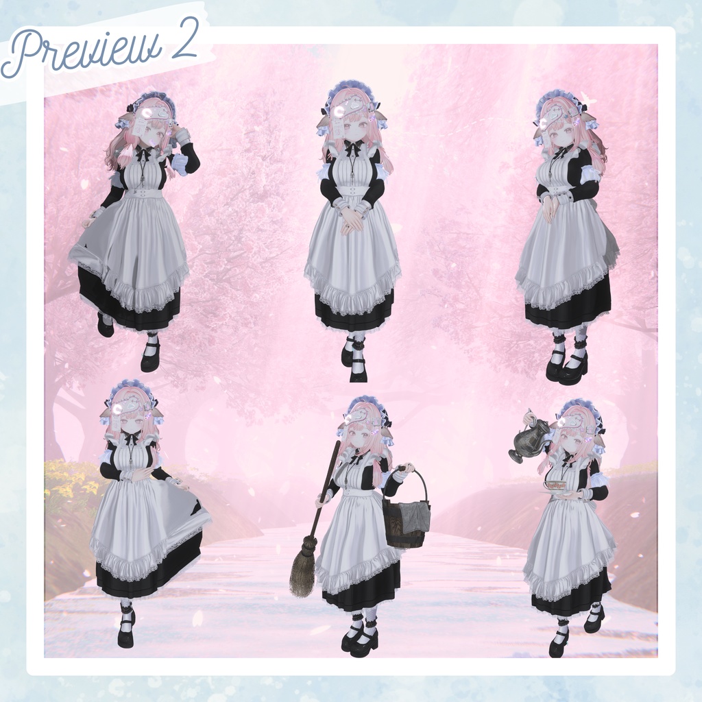 ✨1週間限定セール✨【Costume Collection】メイドポーズ集(合計53個)