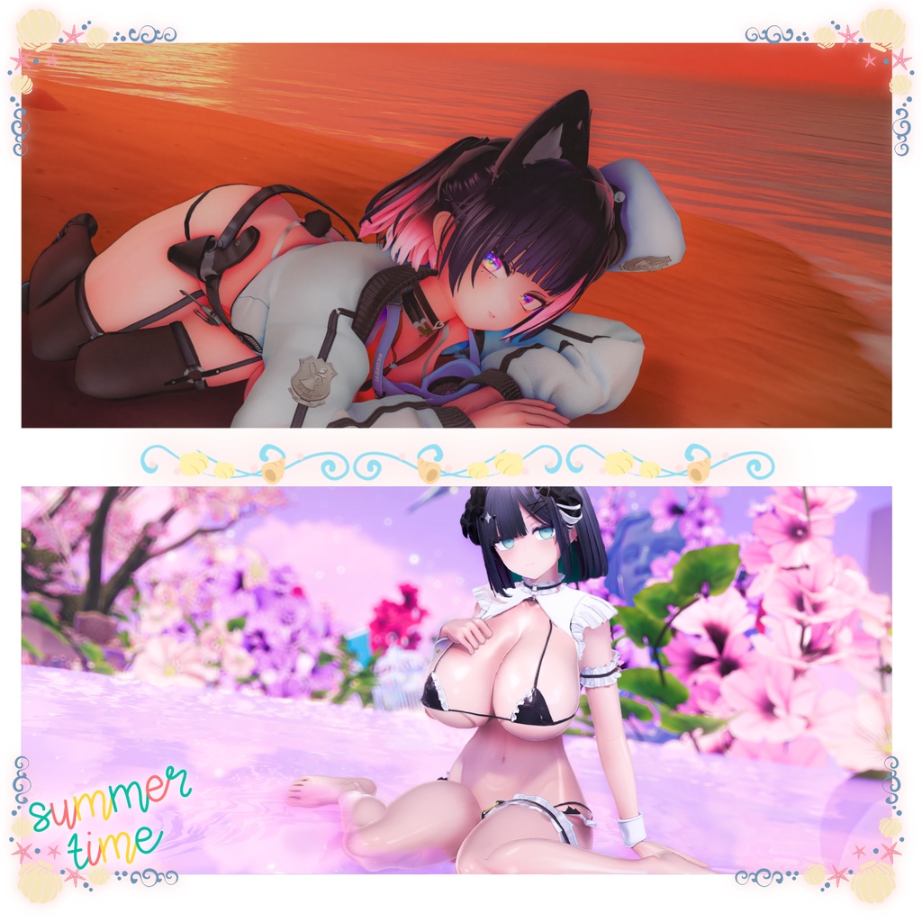 ✨セール中✨【Summer Collection】水着ポーズ集 Vol. 2(合計70個)