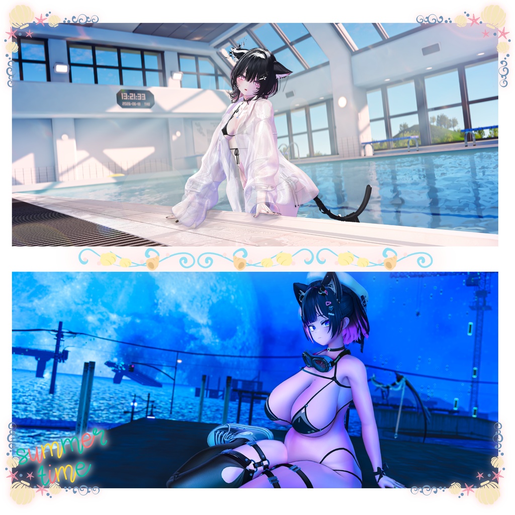 ✨セール中✨【Summer Collection】水着ポーズ集 Vol. 2(合計70個)