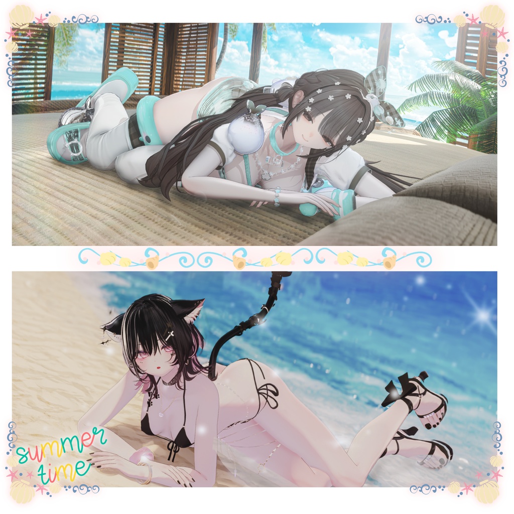 ✨セール中✨【Summer Collection】水着ポーズ集 Vol. 2(合計70個)