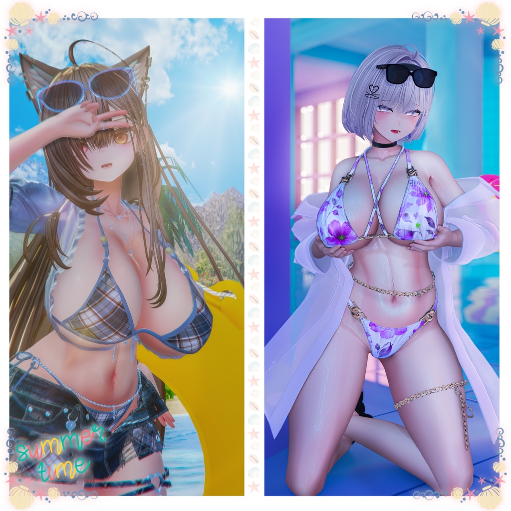 ✨セール中✨【Summer Collection】水着ポーズ集 Vol. 2(合計70個)