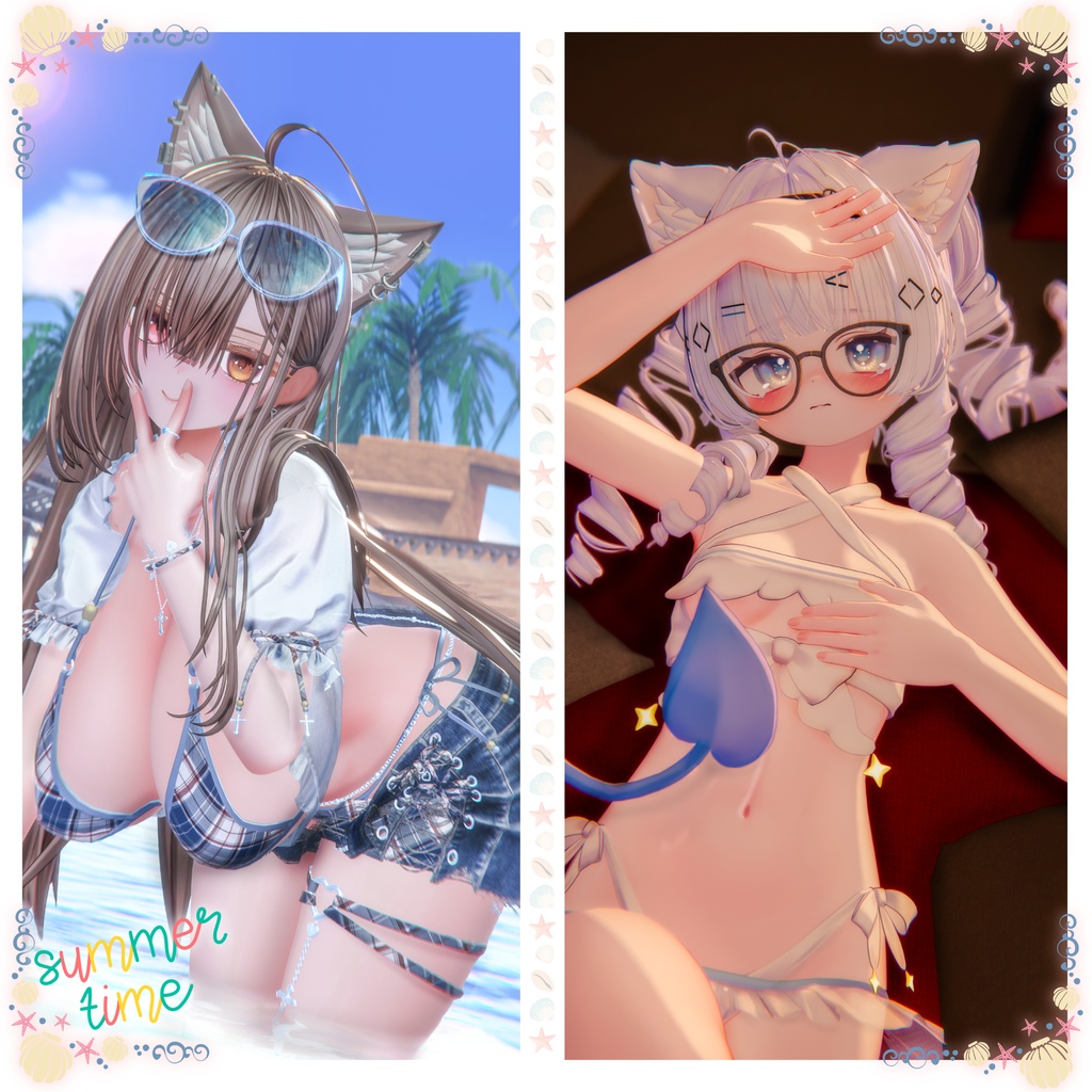 ✨セール中✨【Summer Collection】水着ポーズ集 Vol. 2(合計70個)