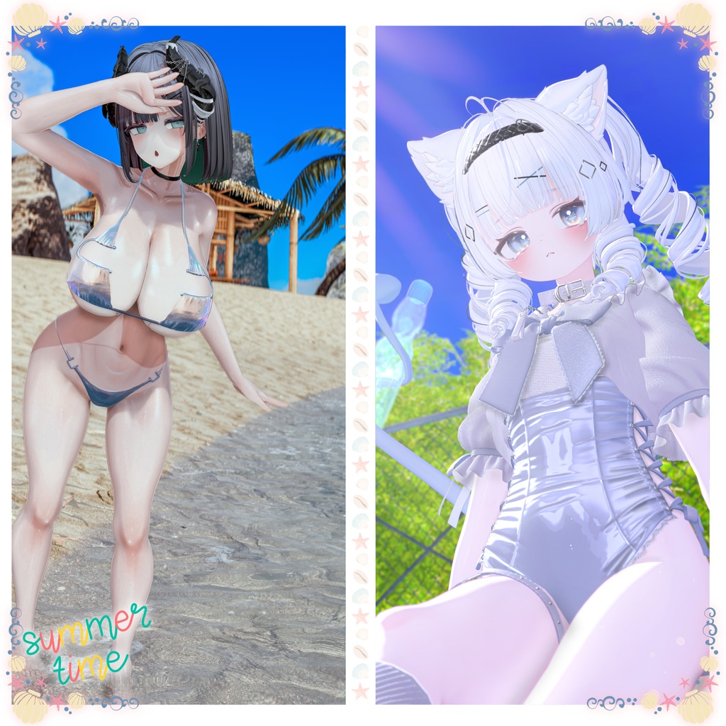 ✨セール中✨【Summer Collection】水着ポーズ集 Vol. 2(合計70個)