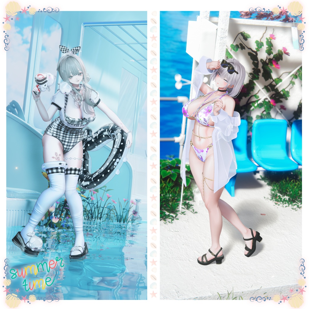 ✨セール中✨【Summer Collection】水着ポーズ集 Vol. 2(合計70個)