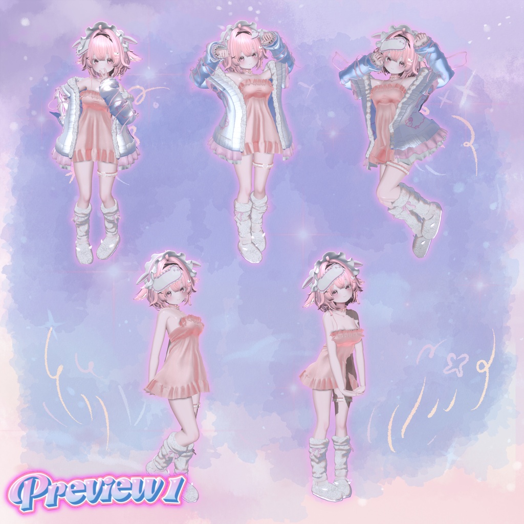 ✨セール中✨【かわいいポーズ集】:Vol. 1(合計50個)