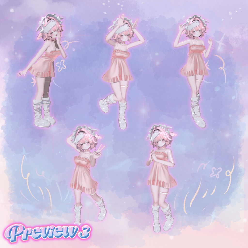 ✨セール中✨【かわいいポーズ集】:Vol. 1(合計50個)