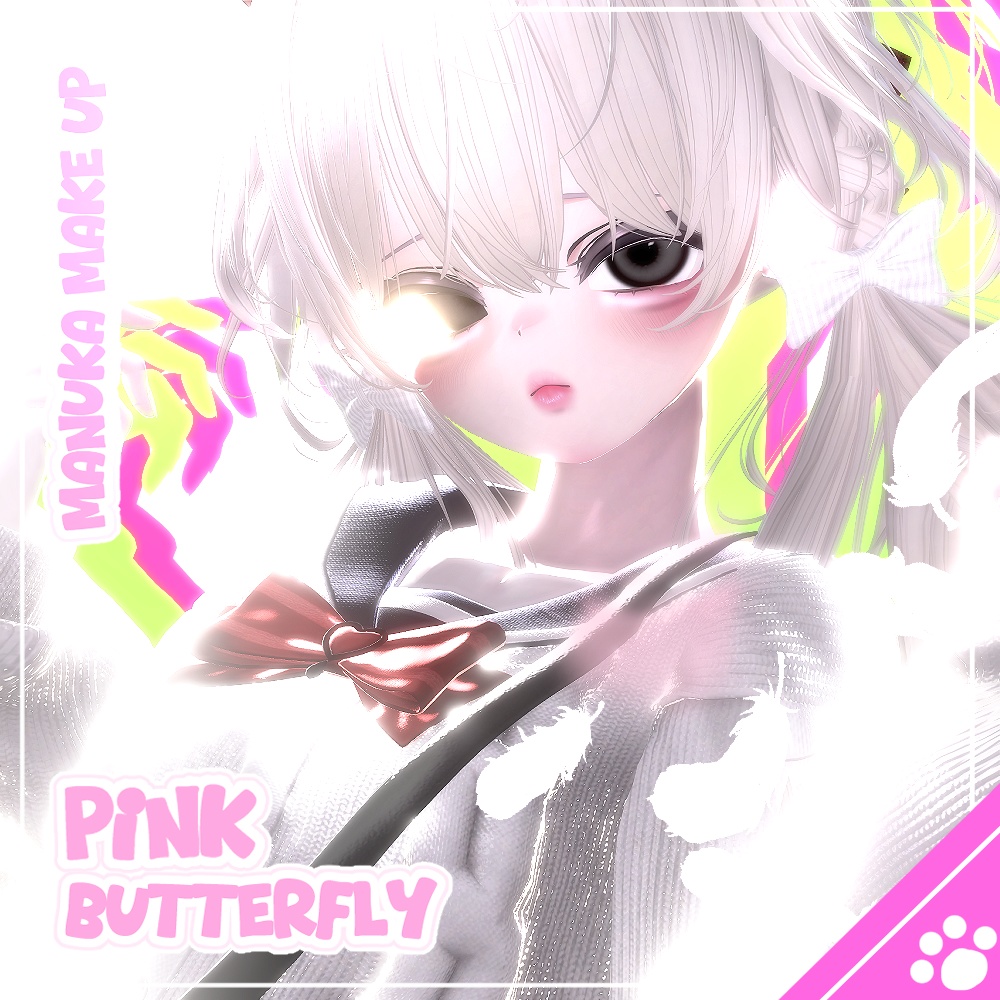 pink butterfly manuka make up