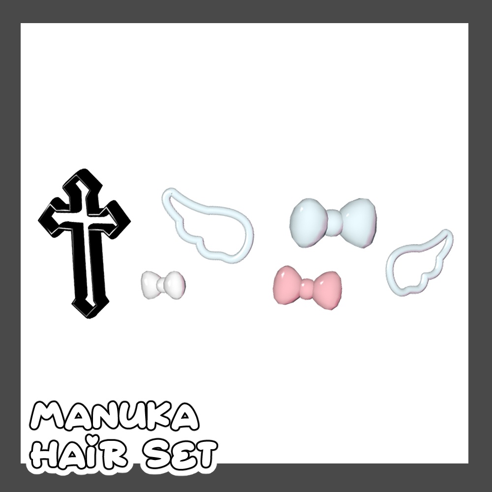 manuka hair acc set'