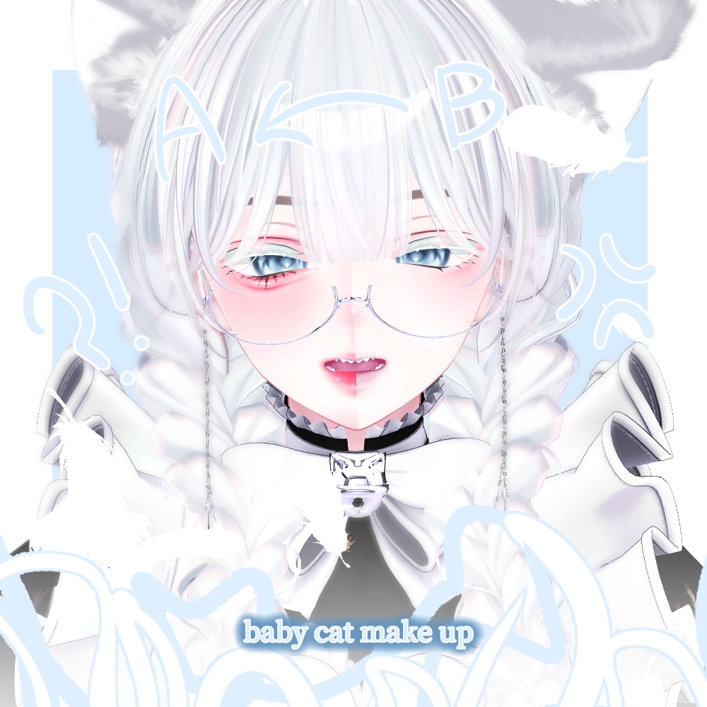=`ω´= shinra baby cat make up=`ω´=
