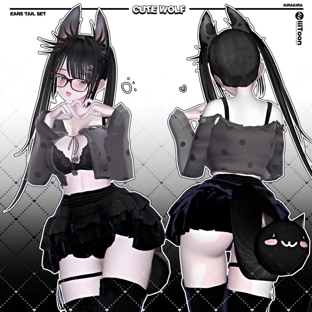 💥🐺cute wolf_ear tail🐺💥