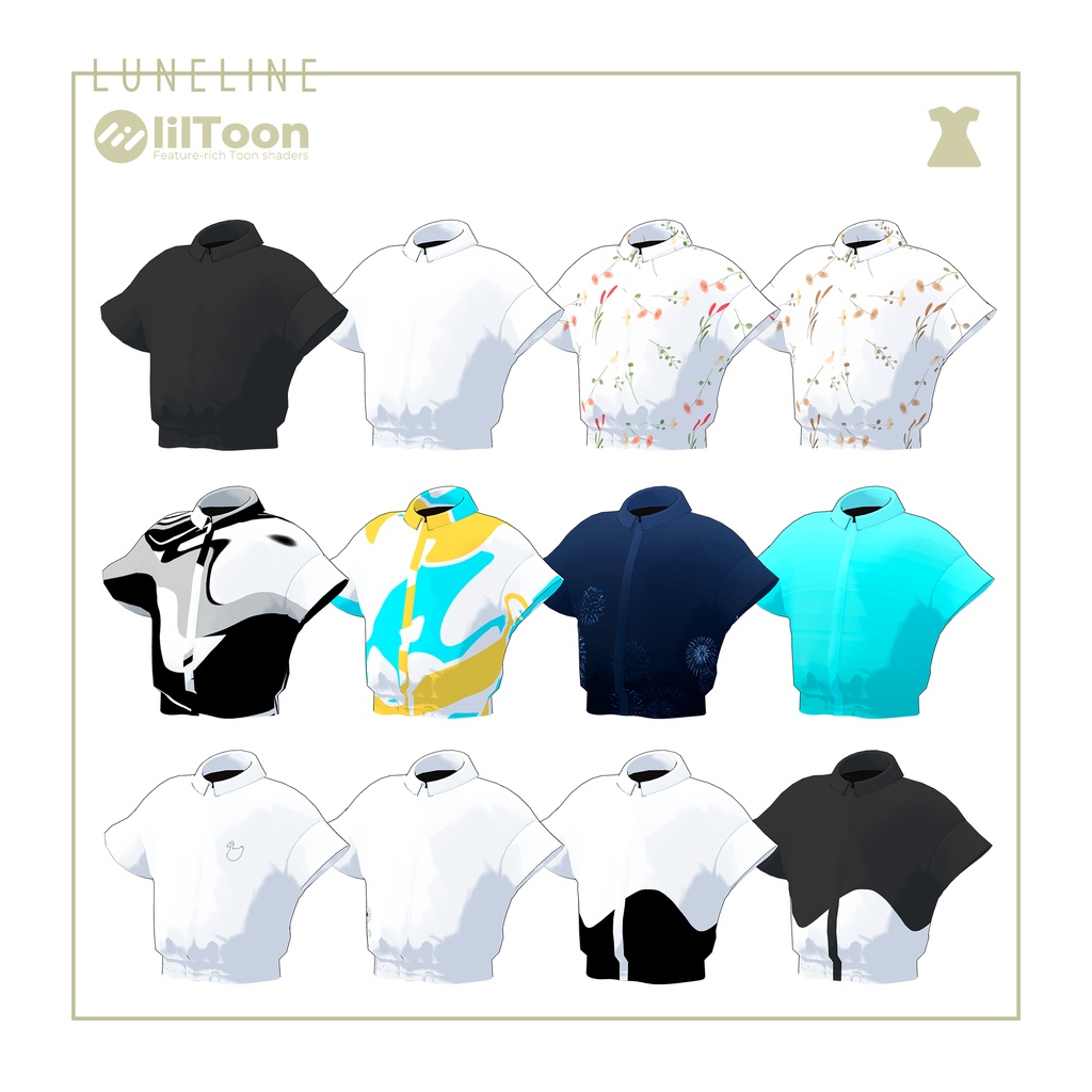 SALE┃シンプルシャツ&パンツ【3アバター対応】