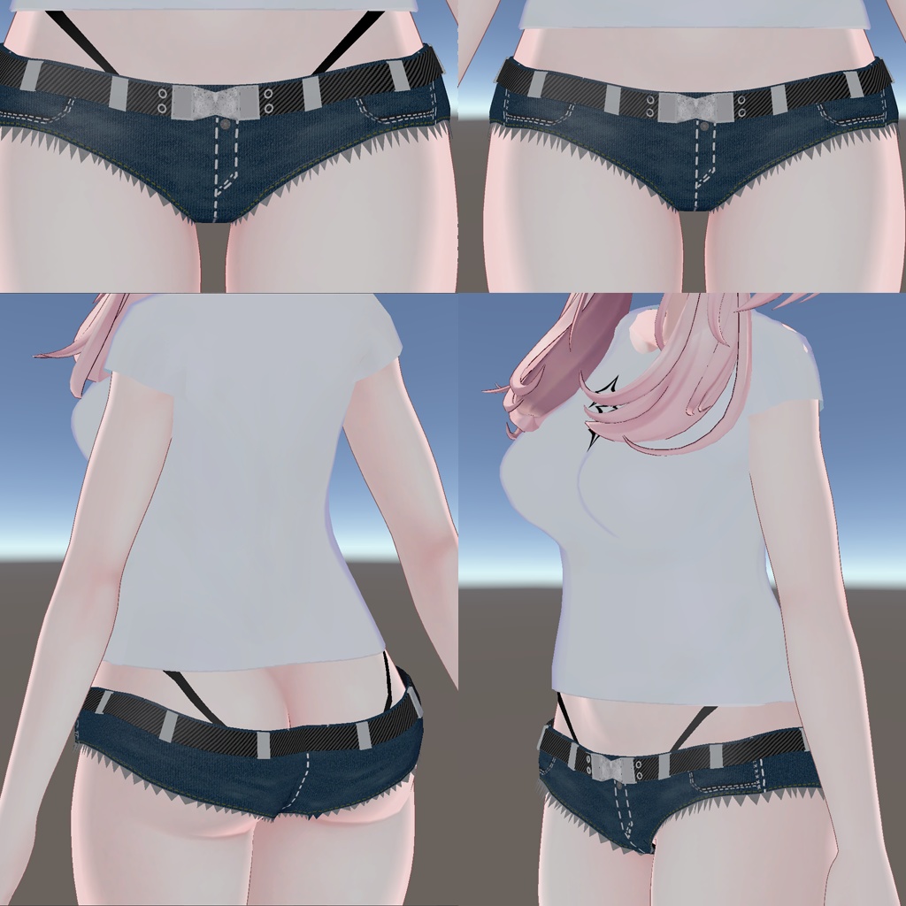 ホットパンツ&Tシャツ