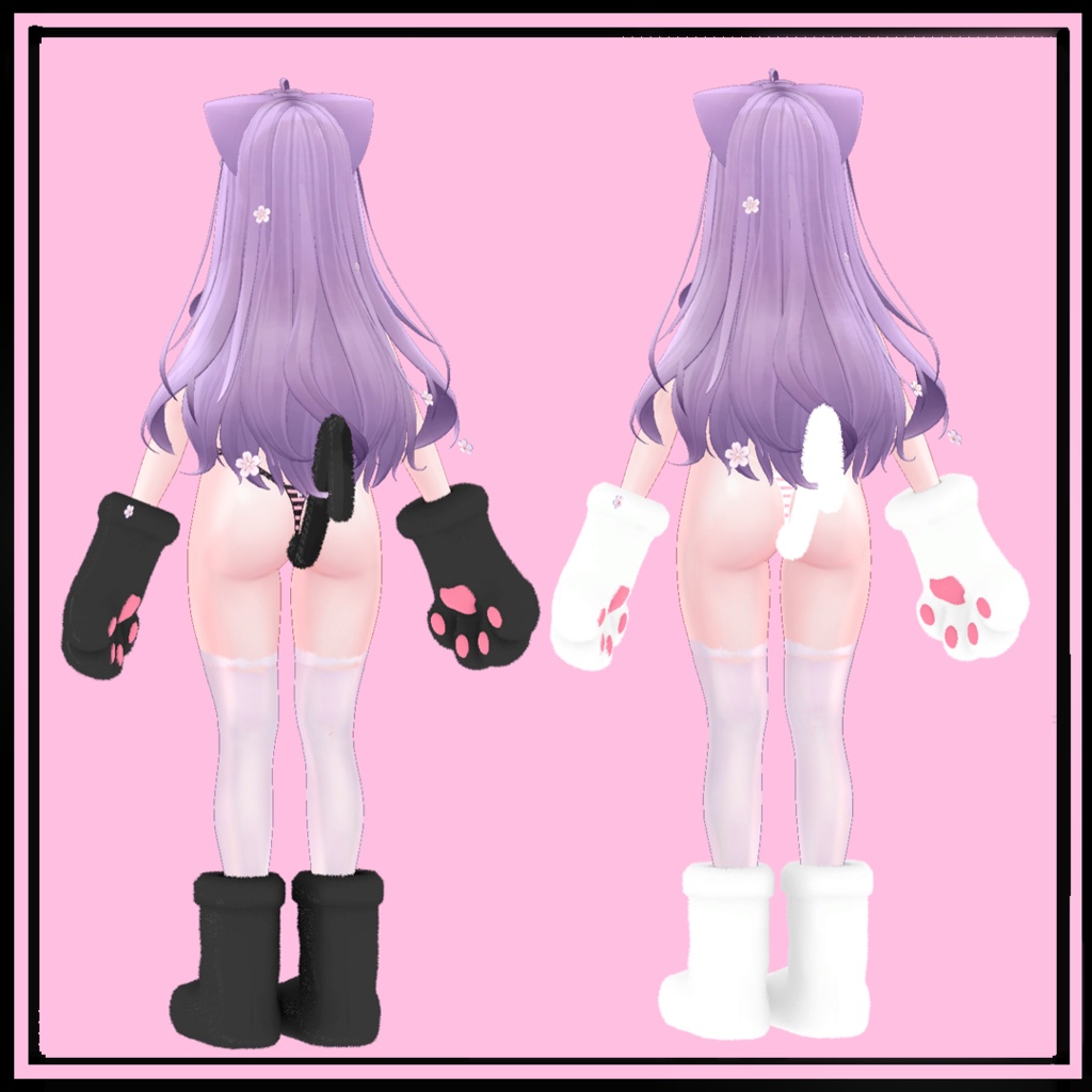 萌ちゃん 舞夜ちゃん セレスティアちゃん用 ねこフリル水着