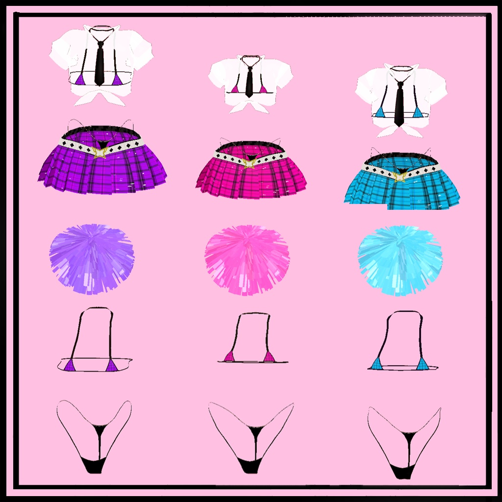 萌・マヌカ・セレスティア対応 アメスク風コス