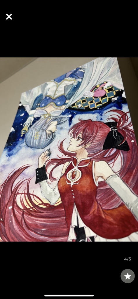 手描きイラスト 原画 うたかた さやか 杏子