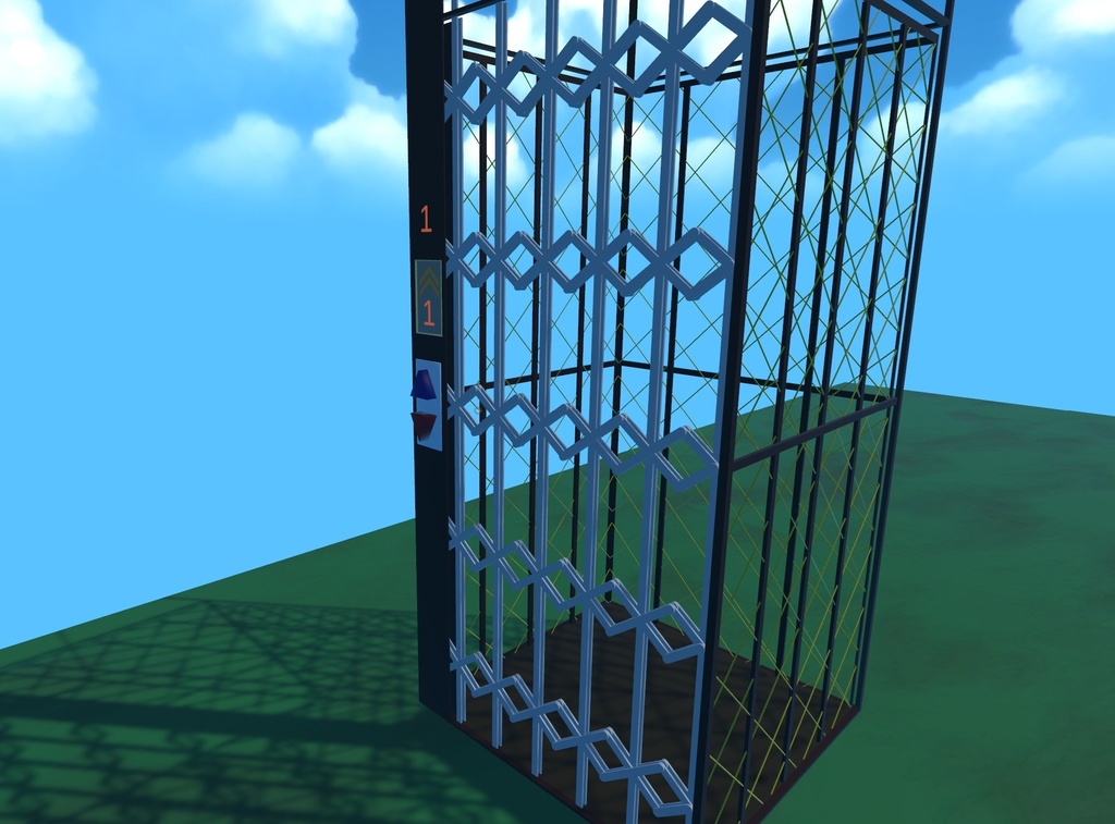 VRChat ワールド ギミック エレベーター コンパクト