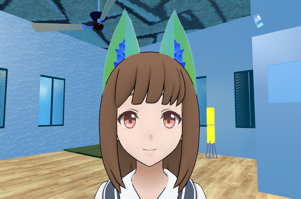 VRChat ワールド ギミック アバター改変不要 アクセサリ 付け ネコ耳 ネコ手 ネコしっぽ