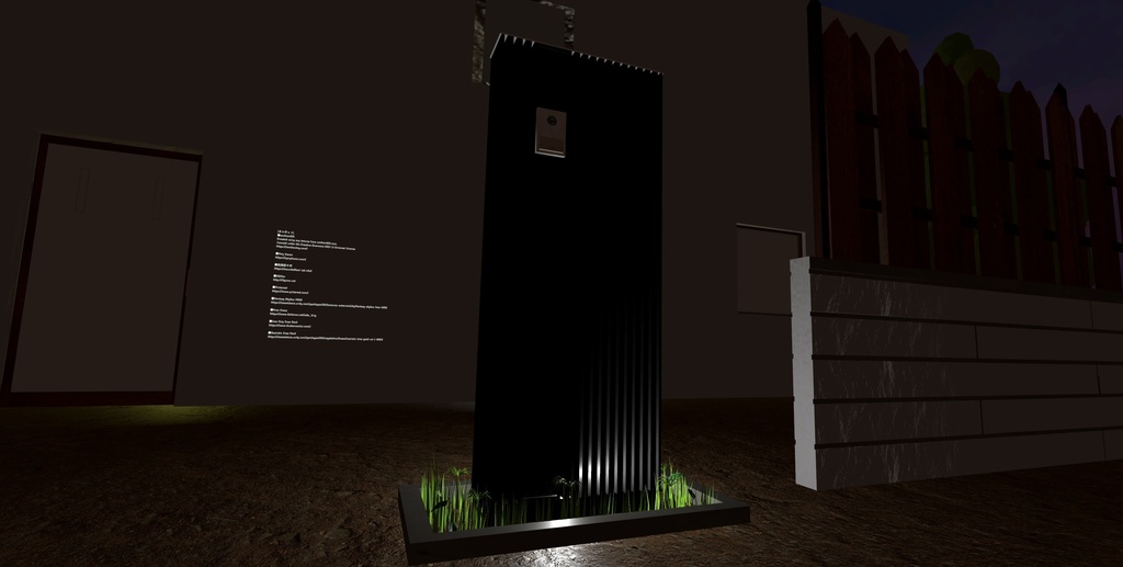 VRChat ワールド ギミック 住宅向け 塀 門柱 門扉