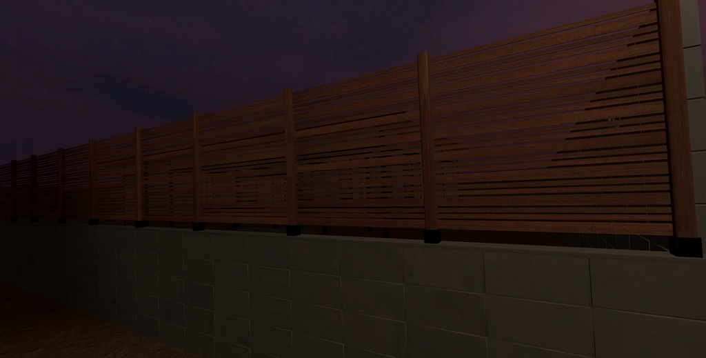 VRChat ワールド ギミック 住宅向け 塀 門柱 門扉