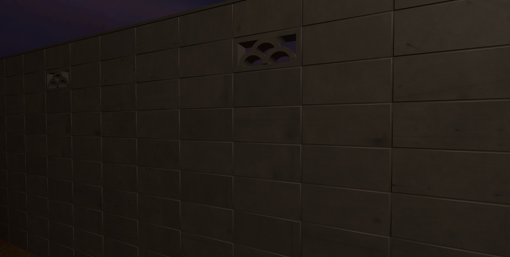 VRChat ワールド ギミック 住宅向け 塀 門柱 門扉