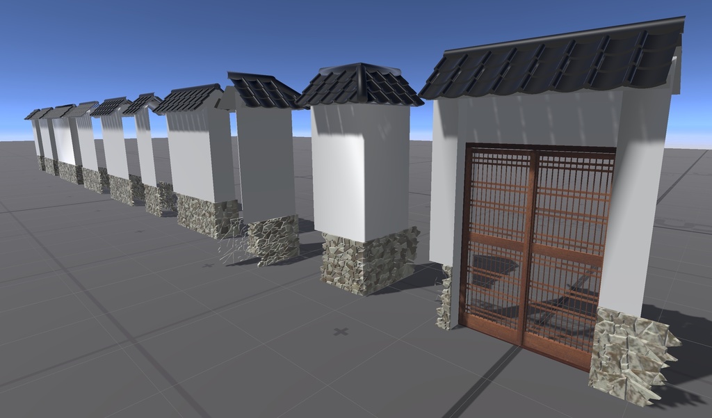 VRChat ワールド ギミック フェンス 白壁 有刺鉄線