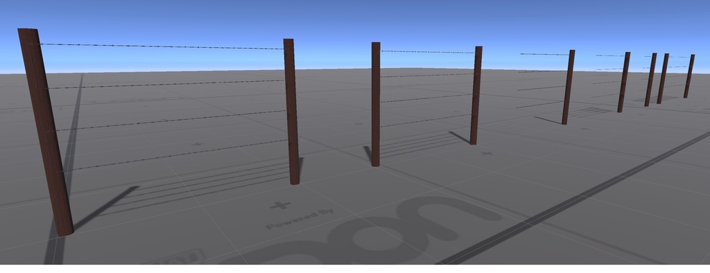 VRChat ワールド ギミック フェンス 白壁 有刺鉄線