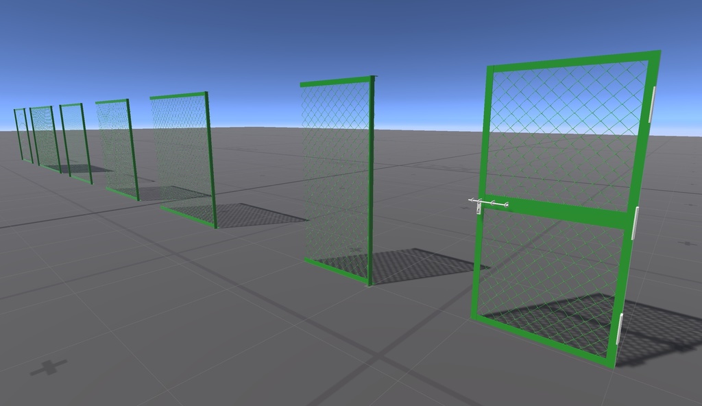 VRChat ワールド ギミック フェンス 白壁 有刺鉄線