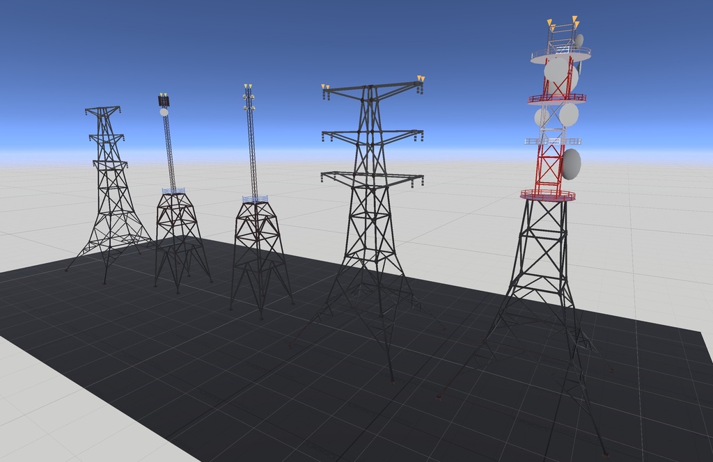 VRChat ワールド ギミック 鉄塔