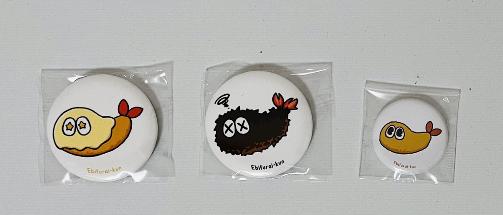 えびふらいくん缶バッチ