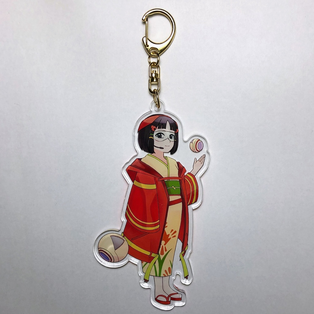 民芸品×メカ×少女 アクリルキーホルダー