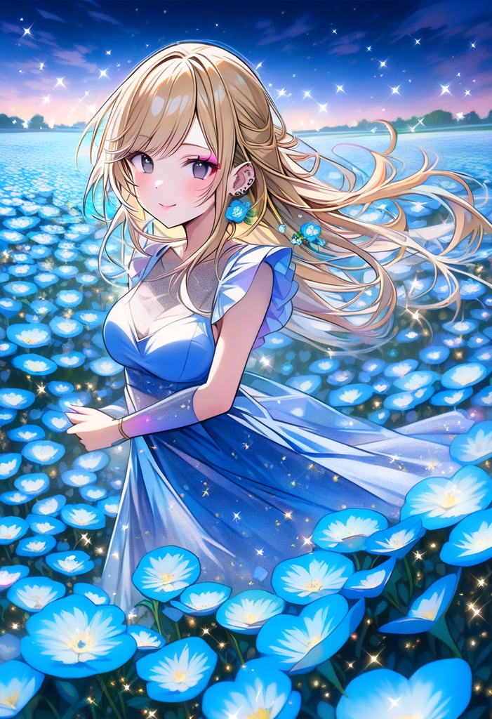 恋 待受画面(お花畑)