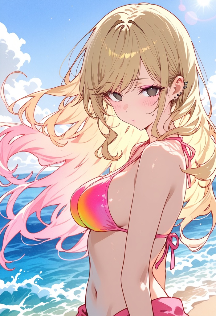 れんちゃんず໒꒱ 待受画面(水着)