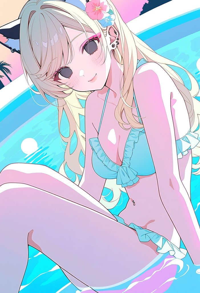 れんちゃんず໒꒱ 待受画面(水着)