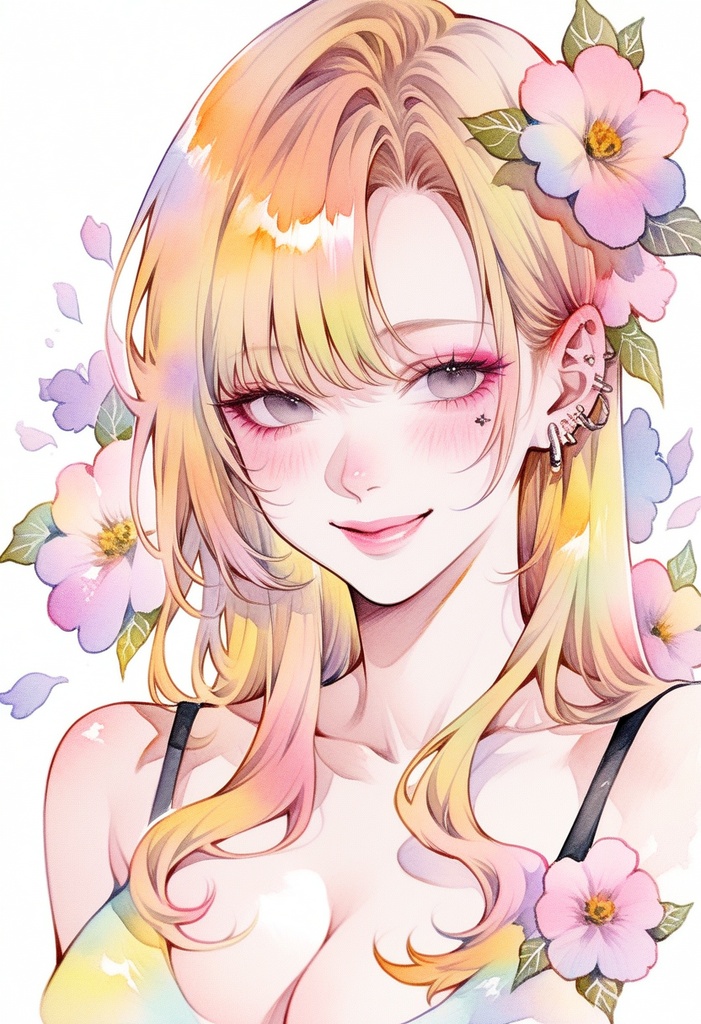 れんちゃんず໒꒱ 待受画面(水彩画)