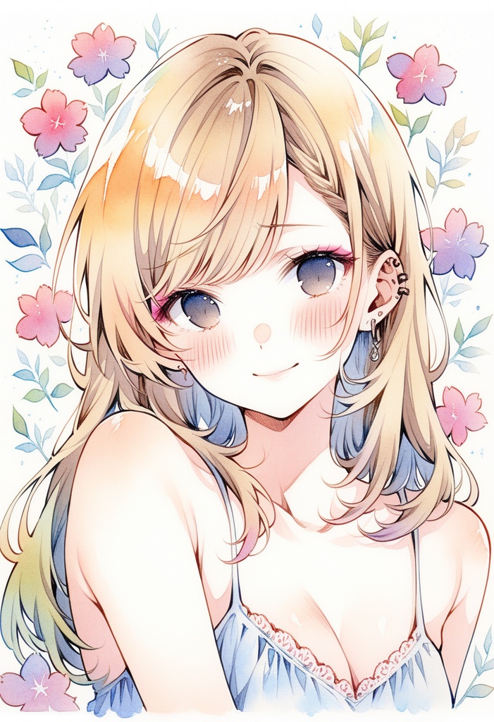 れんちゃんず໒꒱ 待受画面(水彩画)