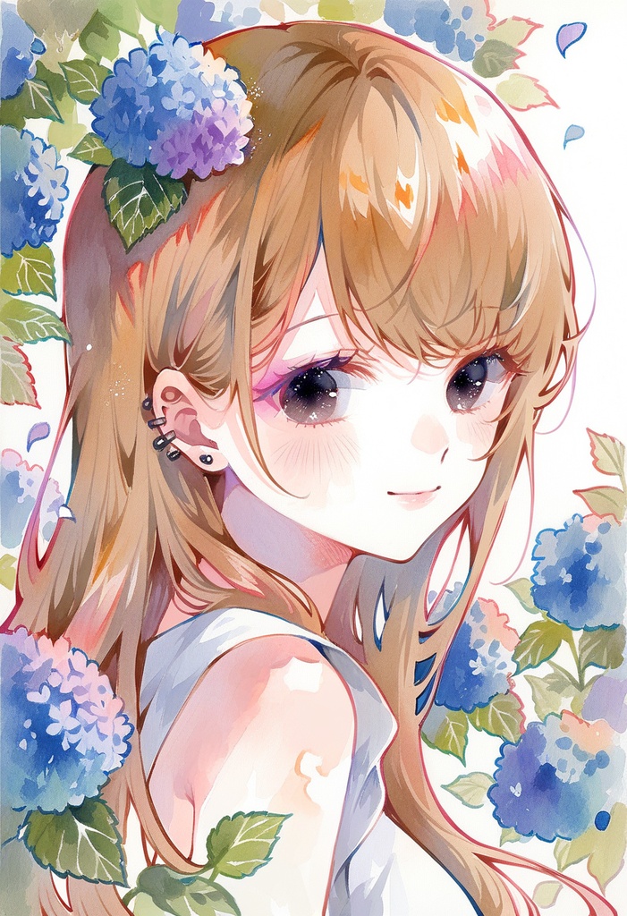 れんちゃんず໒꒱ 待受画面(水彩画)