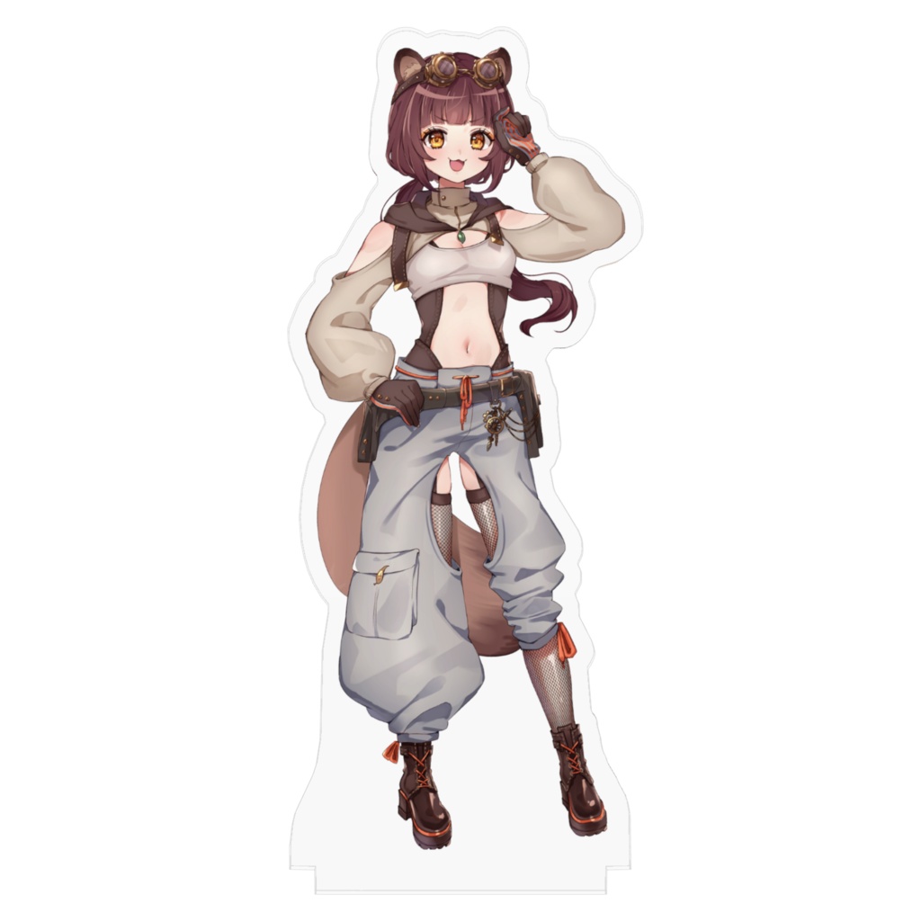 四月一日ぽこ美トレジャーハンター衣装立ち絵アクリルスタンド